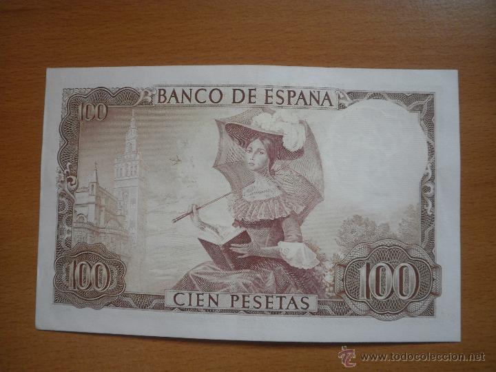 Billetes espa&ntilde;oles: Billete de cien pesetas. - Foto 2