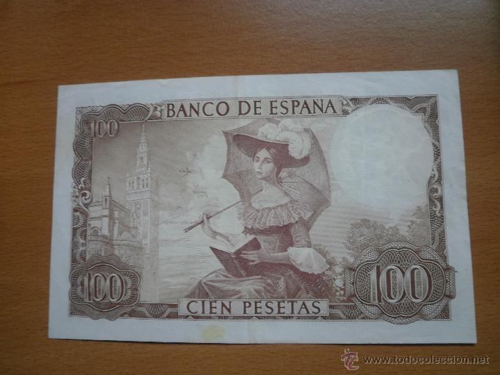 Billetes espa&ntilde;oles: Billete de cien pesetas. - Foto 2