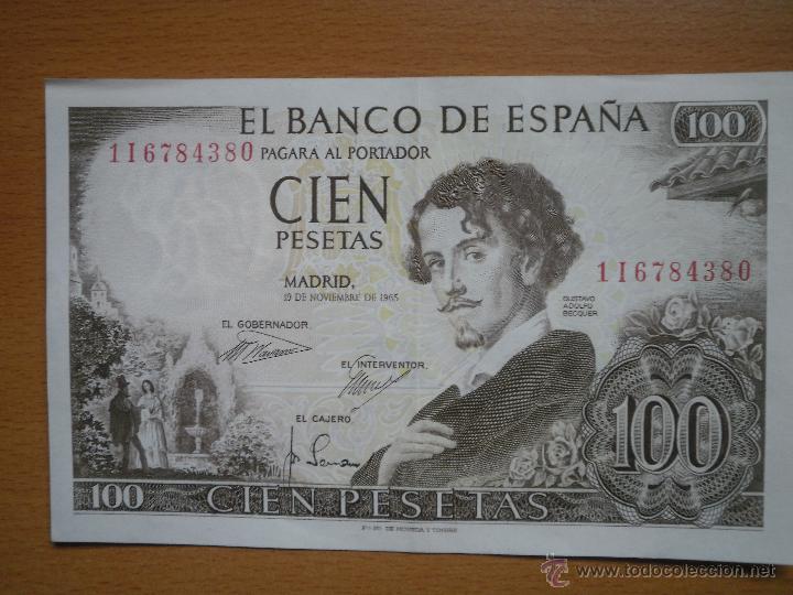 Billetes espa&ntilde;oles: Billete de cien pesetas - Foto 1