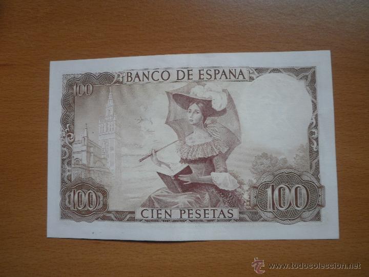 Billetes espa&ntilde;oles: Billete de cien pesetas. - Foto 2