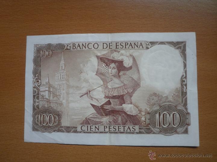 Billetes espa&ntilde;oles: Billete de cien pesetas. - Foto 2