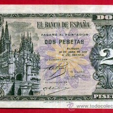 Billetes españoles: BILLETE 2 PESETAS ABRIL 1938 , PLANCHA , SERIE M , ORIGINAL , T113