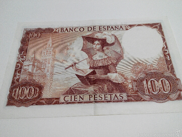 Billetes espa&ntilde;oles: BILLETE 100 PESETAS. 1965.EBC - Foto 2