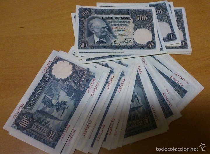 Billetes espa&ntilde;oles: 500 peseta de 1951 ebc ref 64354 - Foto 2