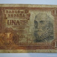 Billetes españoles: BILLETE 1 PESETA MADRID 22 JULIO 1953 55320990 UNA PESETA