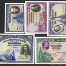Billetes españoles: LOTE DE 5 BILLETES ESTADO ESPAÑOL 1928 MUY RAROS REF 75379