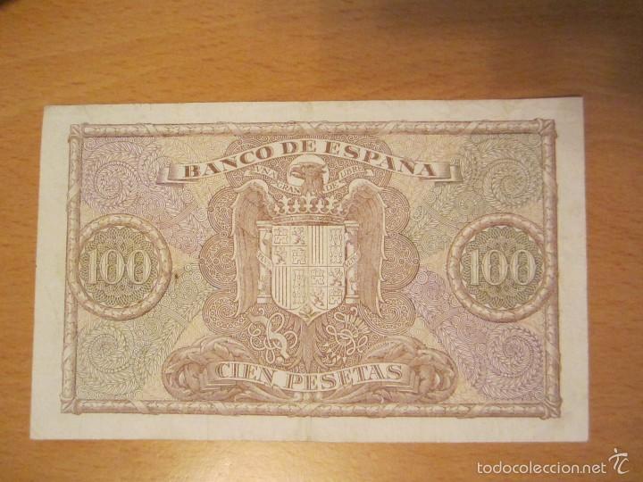 Billetes espa&ntilde;oles: 100 pesetas de 1940 serie E-880 - Foto 2