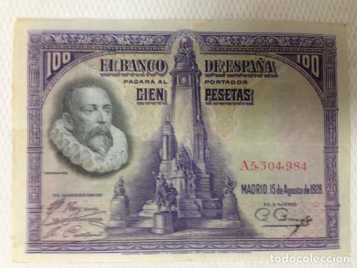 Billetes espa&ntilde;oles: BILLETE DE 100 PESETAS BANCO DE ESPA&Ntilde;A A&Ntilde;O MADRID 15 DE AGOSTO DE 1.928