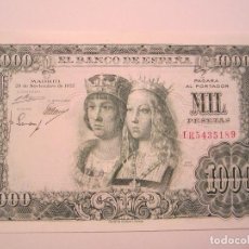 Billetes españoles: 1000 PESETAS DE 1957 SERIE 1R-189 SIN CIRCULAR. Lote 67201765