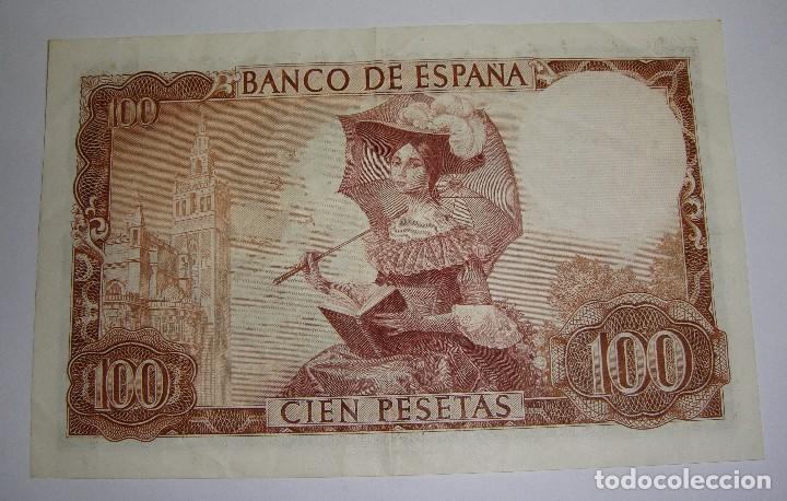 Billetes espa&ntilde;oles: 100 Pesetas. 1965. Becquer. Serie G - Foto 2
