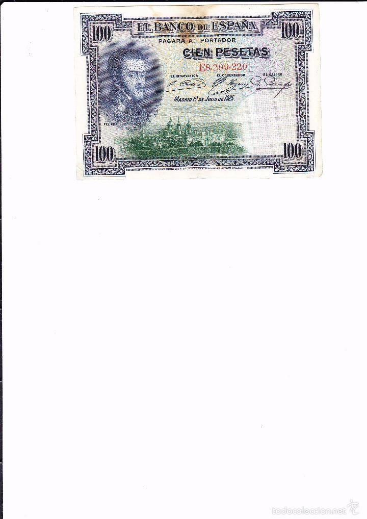 Billetes espa&ntilde;oles: ESPA&Ntilde;A 100 PTAS., FELIPE II - Foto 1
