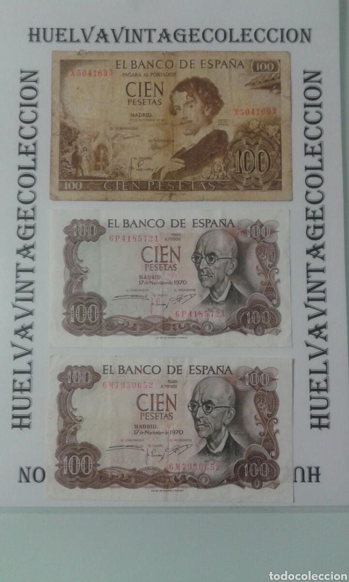 Billetes espa&ntilde;oles: Billetes de Espa&ntilde;a -Manuel de Falla, Gustavo Adolfo Becquer- - Foto 1
