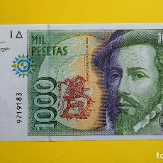 Billetes españoles: BILLETE 1000 PESETAS BANCO ESPAÑA HERNÁN CORTÉS 1992 SIN SERIE SIN CIRCULAR PLANCHA MOZTEZUM PIZARRO