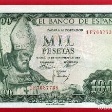 Billetes españoles: BILLETE 1000 PESETAS 1965 , EBC , SERIE 1F , ORIGINAL , T738