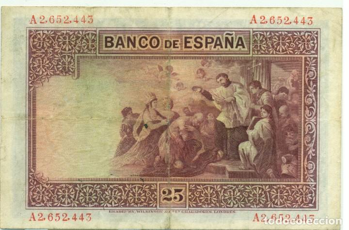Billetes espa&ntilde;oles: 25 PTAS DE SAN FCO. JAVIER - Foto 2