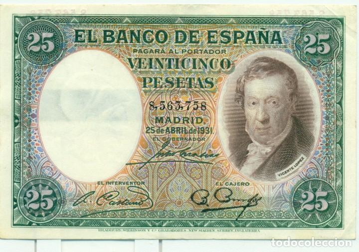 Billetes espa&ntilde;oles: 25 PTAS DE VICENTE LOPEZ - Foto 1