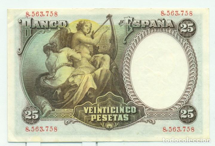 Billetes espa&ntilde;oles: 25 PTAS DE VICENTE LOPEZ - Foto 2