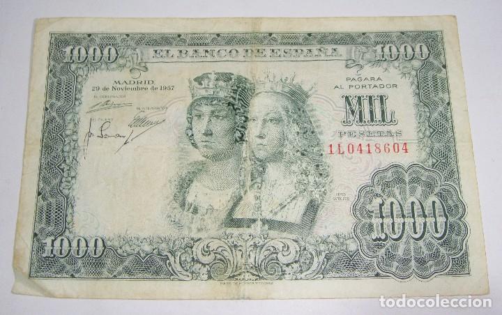 Billets espagnols: 1000 Pesetas. 1957. Reyes Catolicos. Serie 1L