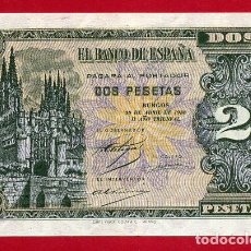 Billetes españoles: BILLETE 2 PESETAS ABRIL 1938 , PLANCHA , SERIE E , ORIGINAL , T659