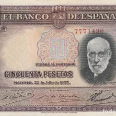 Billetes españoles: 50 PESETAS- 22 DE JULIO DE 1935-SIN SERIE-SC-/SC