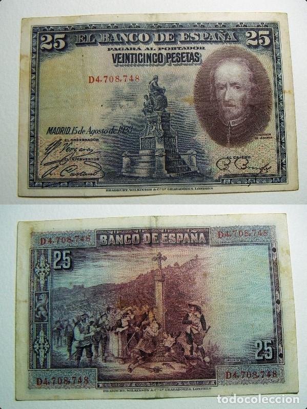 Billete de 25 pesetas 1928 calderón de la barca - Vendido en Venta