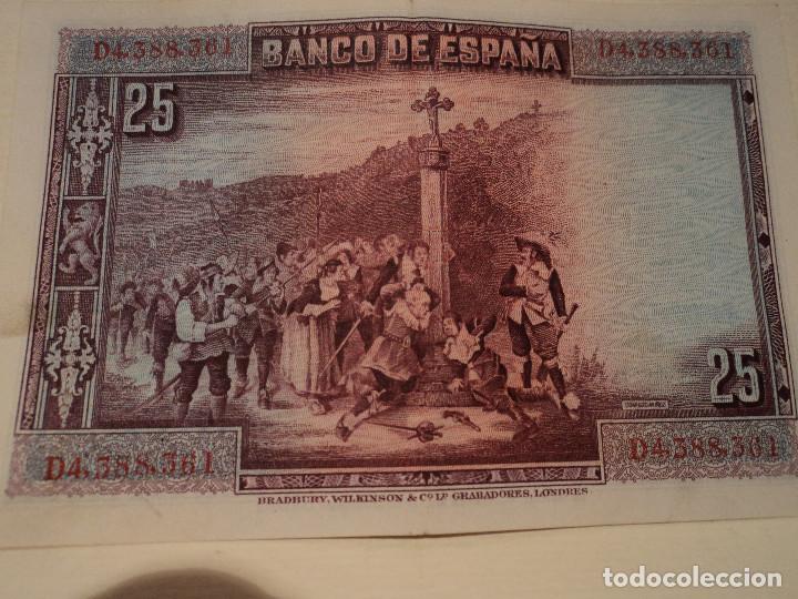 Billetes espa&ntilde;oles: BILLETE DE 25 PESETAS DE 1928 impecable - Foto 2