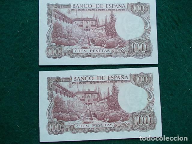 Billetes espa&ntilde;oles: 2 billetes correlativos plancha Manuel de Falla - Foto 2