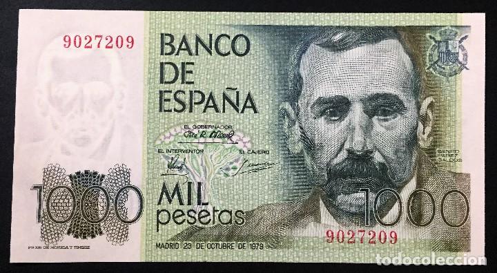 Billetes espa&ntilde;oles: CMC 1000 PESETAS 23 OCTUBRE 1979 BENITO PEREZ GALDOS SIN SERIE CAPICUA SC