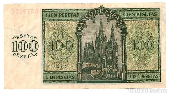 Billetes espa&ntilde;oles: 100 pesetas del 1936 - Foto 2