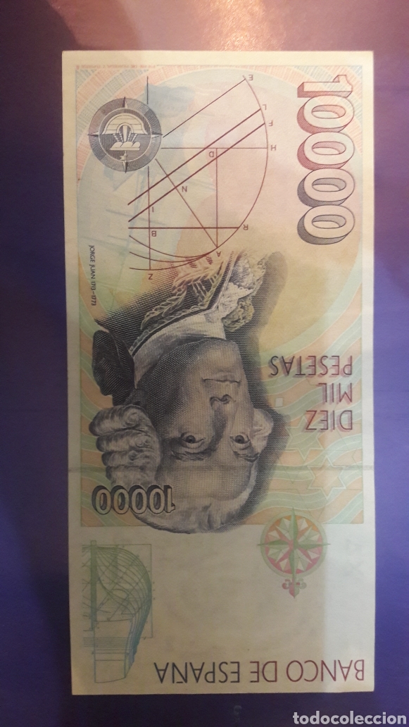 Billetes espa&ntilde;oles: 10000 ptas plancha 2 N 1992 rsr NUMISM&Aacute;TICA COLISEVM - Foto 2