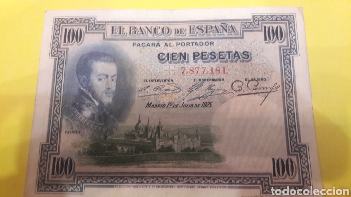 Billetes espa&ntilde;oles: ESPA&Ntilde;A 1925 100 PESETAS SIN SERIE - Foto 1
