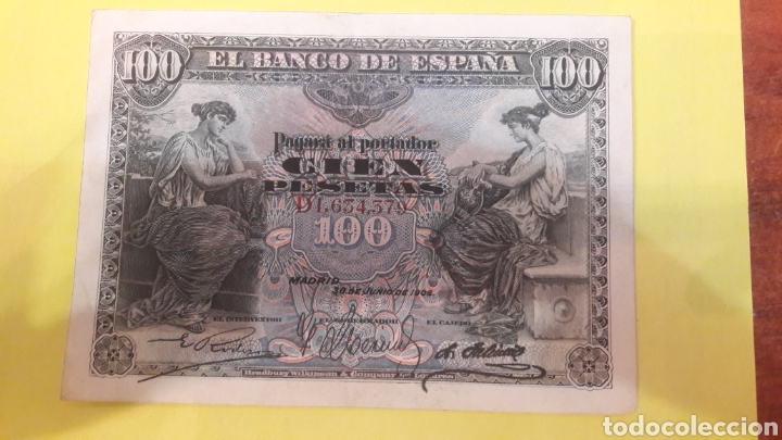 Billetes espa&ntilde;oles: ESPA&Ntilde;A 1906 100 PTAS SERIE D - Foto 1