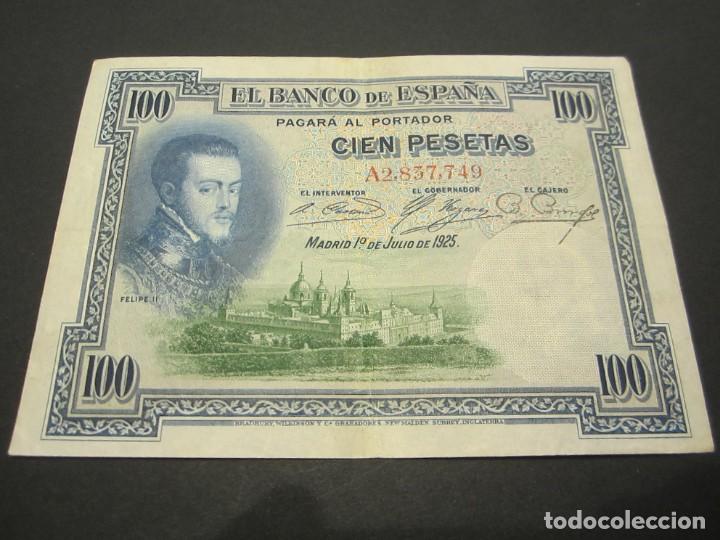 Billetes espa&ntilde;oles: 100 pesetas de 1925 serie A-749 - Foto 1