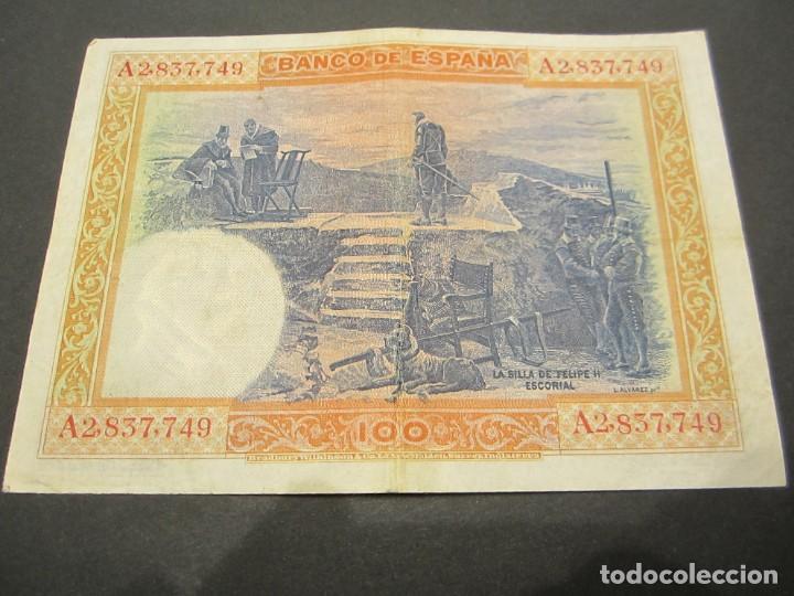 Billetes espa&ntilde;oles: 100 pesetas de 1925 serie A-749 - Foto 2