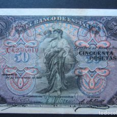 Billetes españoles: 50 PESETAS DE 1906 SERIE C-010 EBC