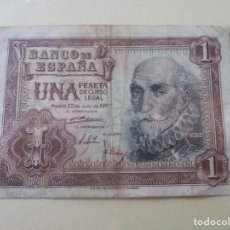 Billets espagnols: BILLETE DE 1 PESETA. 1953. ESTADO ESPAÑOL. MADRID. Lote 134603446
