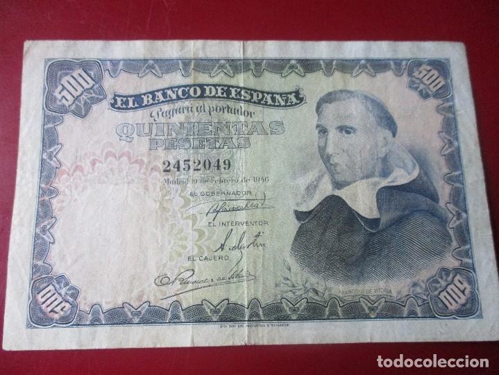 Billetes espa&ntilde;oles: Billete de 500 pesetas, 1946
