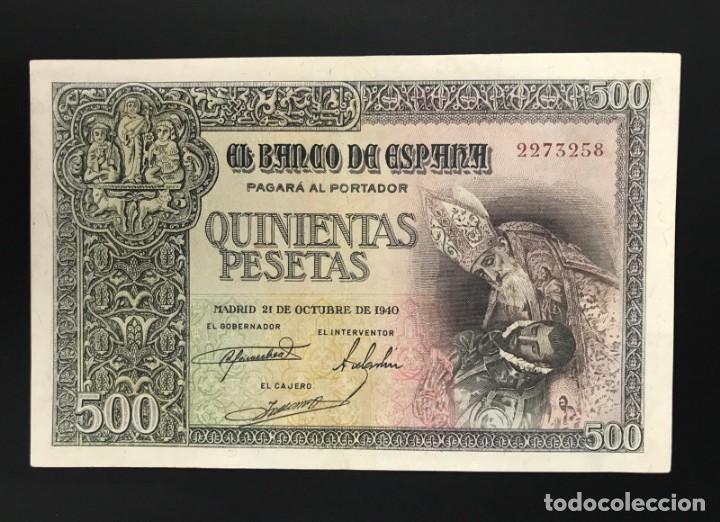 Billetes espa&ntilde;oles: CMC 500 PESETAS 21 OCTUBRE 1940 CONDE ORGAZ EBC EDIFIL 444