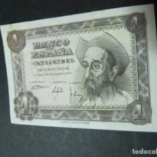 Billetes españoles: BILLETE 1 PESETA DON QUIJOTE DE LA MANCHA. Lote 143671106