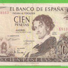 Billetes españoles: BILLETE - 100 PESETAS - EMISIÓN 19-NOVIEMBRE-1965 - ''GUSTAVO ADOLFO BECQUER'' - BC - SERIE X.