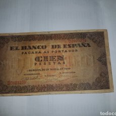 Billetes españoles: AUTENTICO BILLETE DE 100 PESETAS DEL AÑO 1938. Lote 148640117