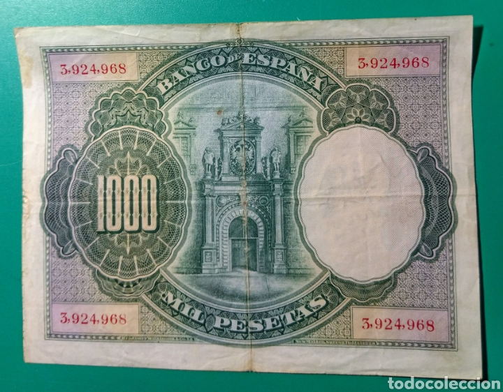 Billetes espa&ntilde;oles: Espa&ntilde;a. 1000 Pesetas. 1925. - Foto 2