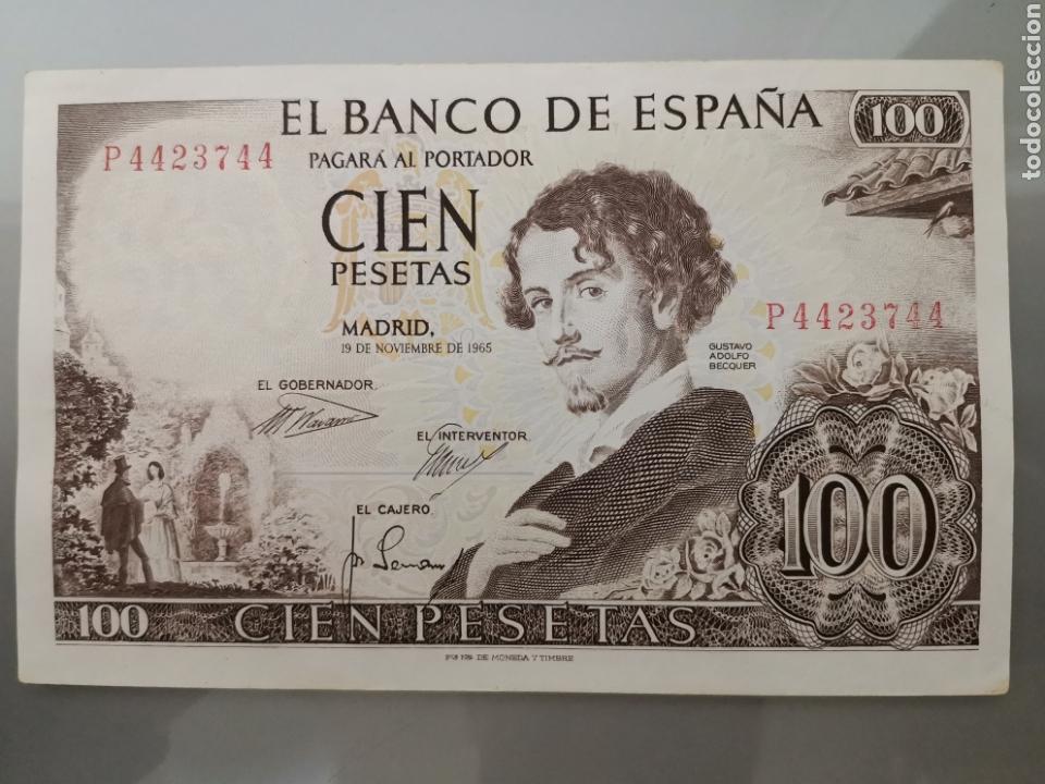 Billetes espa&ntilde;oles: BILLETE 100 PESETAS 1965 SIN CIRCULAR CASI CAPICUA