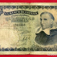 Billetes españoles: BILLETE 500 PESETA 1946 , MBC , SIN SERIE , ORIGINAL , T409. Lote 159515730