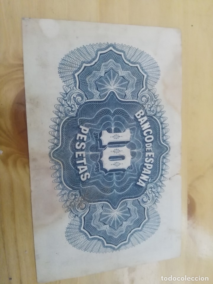 Billetes espa&ntilde;oles: 10 Pesetas 1937 - Foto 2