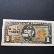 Billetes españoles: 1 PESETA DE 1940 DE SEPTIEMBRE SERIE C-825 S.C