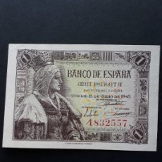 Billetes españoles: 1 PESETA DE 1945 SIN SERIE-557 S.C RARA