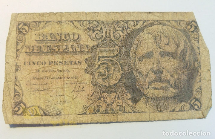 Billetes espa&ntilde;oles: Billete de 25 pesetas - 1947 - Serie sin letra
