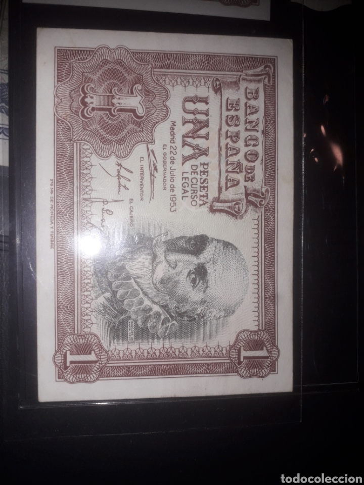 Billetes espa&ntilde;oles: Banco espa&ntilde;a 1pta 1953 sc/unc - Foto 1