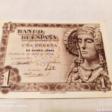 Billetes españoles: BILLETE, UNA PESETA 19 JUNIO DE 1948, DAMA DE ELCHE, SIN CIRCULAR